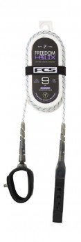 FCS 9’ Freedom Helix All Round Ankle Leash Natural/Black