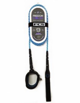 FCS 9’ Freedom Helix All Round Ankle Leash Blue/Black