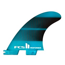 FCS II Performer Neo Glass Teal Gradient Tri Fins