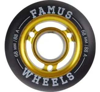 Famus 68mm Aggressive Inline Hjul Guld - 88A - 