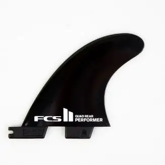 FCS II Performer Black Quad Rear Retail Fins - Surf