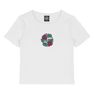 Santa Cruz Dressen Rose Crew Two Front T-shirt - T-shirts