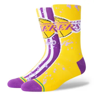 Stance Overspray Los Angeles Lakers Crew Sock - Strømper