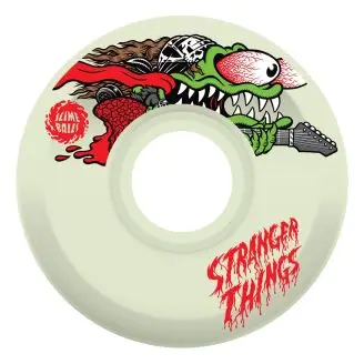 Santa Cruz x Stranger Things Meek Slasher Eddie OG Slime GITD 78a glow-in-the-dark Skateboard Hjul - Trickskateboard