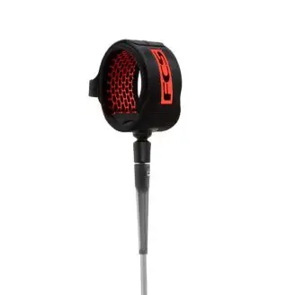 FCS Competition Essential Ankle Leash Flame Red 5 ft - Surf