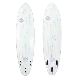 Softech Flash Eric Geiselman FCS II 6'6 White Marble Surfboard - Surfboards