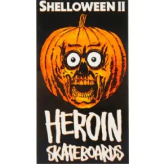 Heroin Skateboards Shelloween II Sticker - Merchandise