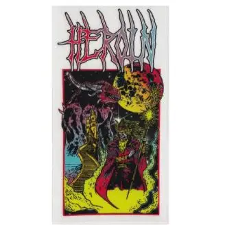 Heroin Skateboards Hellscape Sticker - Merchandise