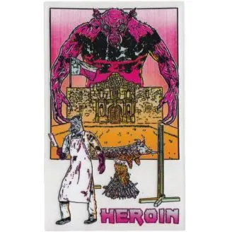 Heroin Skateboards Hellscape Wilson Sticker - Merchandise