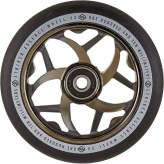 Striker Essence V3 Sort PU Hjul 110mm til Løbehjul - Hjul til Løbehjul