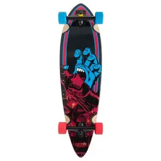 Santa Cruz Stranger Things Screaming Hand Cruzer Pintail Longboard - Cruiser og Carver Longboard