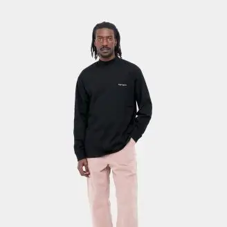 Carhartt WIP L/S Mockneck Script Embroidery T-shirt - Carhartt-WIP