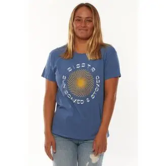 Sisstrevolution Sun Soaked SS Knit Byfrnd T-shirt - T-shirts